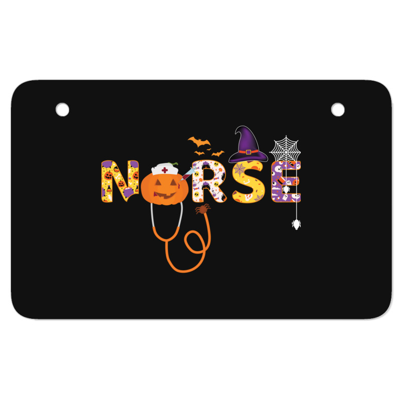 Halloween Nurse, Halloween Nursing, Cool Halloween Nurse, Boo Boo Crew Atv License Plate | Artistshot