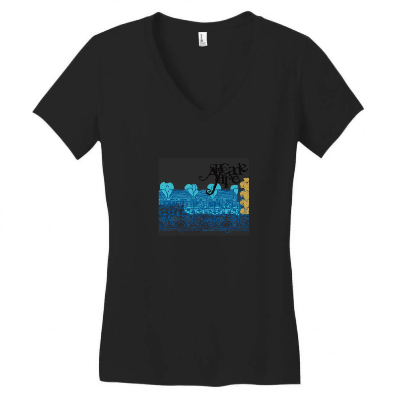 Arcade Alternative Rock Fire Women's V-Neck T-Shirt by SusanCartrette | Artistshot