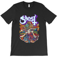 Official-ghost-panic-satanic T-shirt | Artistshot