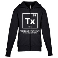 Texas Periodic Element Lonestar State Tank Top Youth Zipper Hoodie | Artistshot