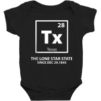 Texas Periodic Element Lonestar State Tank Top Baby Bodysuit | Artistshot