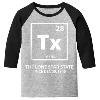 Texas Periodic Element Lonestar State Tank Top Youth 3/4 Sleeve | Artistshot