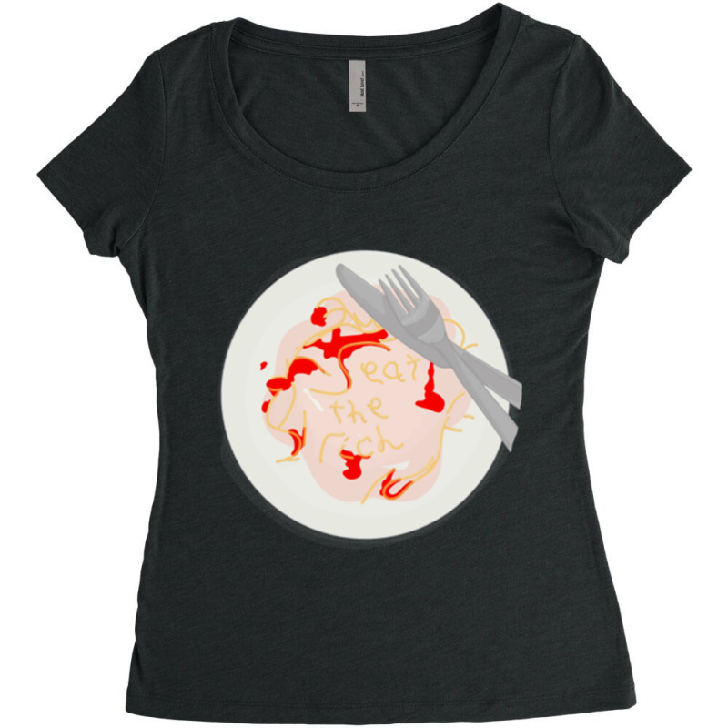 Eat The Rich Spaghetti Meatballs Active Women's Triblend Scoop T-shirt by SANDRAWILLIAMS | Artistshot