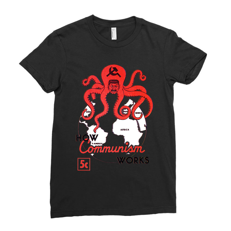 Communist Propaganda Ladies Fitted T-Shirt by cm-arts | Artistshot