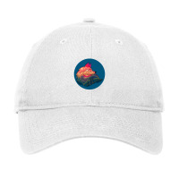 Fox And Landscape Adjustable Cap | Artistshot