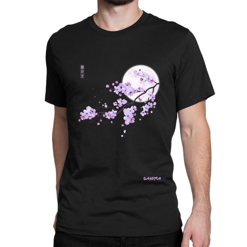 Japanese Purple Sakura Cherry Blossom Flower Classic T-shirt | Artistshot