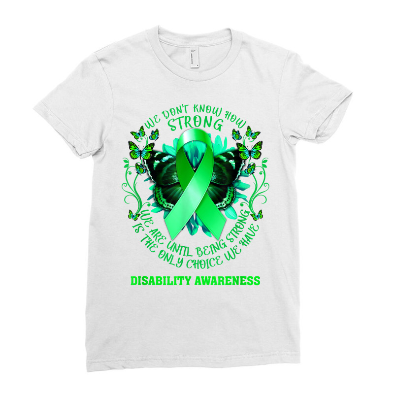 Disability Employment Awareness Month Disability Pride Month T Shirt Ladies Fitted T-Shirt by cm-arts | Artistshot