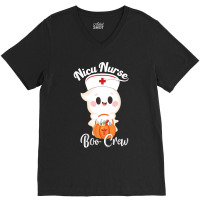 Nicu Nurse Boo Crew Funny Halloween Nicu Nurse Party V-neck Tee | Artistshot