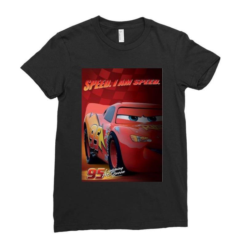 Lightning Mcqueen Ladies Fitted T-Shirt by cm-arts | Artistshot