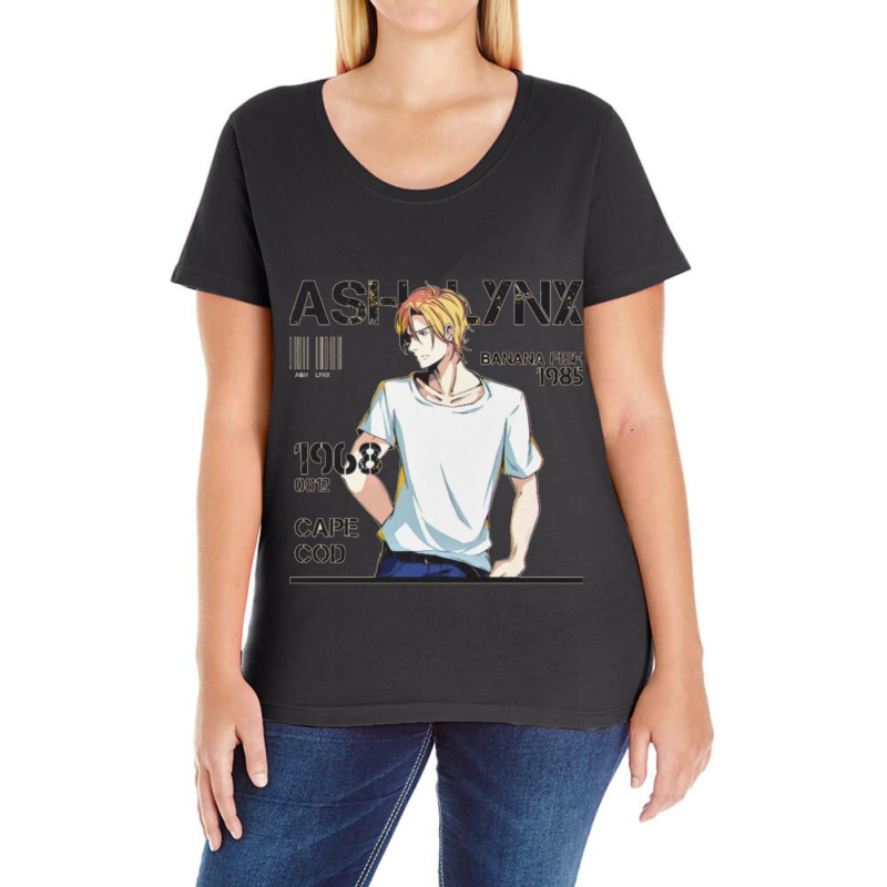 Ash Lynx - Banana Fish Ladies Curvy T-Shirt by cm-arts | Artistshot