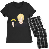 Ash With A Banana- Banana Fish Women's Pajamas Set | Artistshot