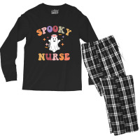 Nurse Halloween Shirt - Spooky Nurse Halloween Men's Long Sleeve Pajama Set | Artistshot