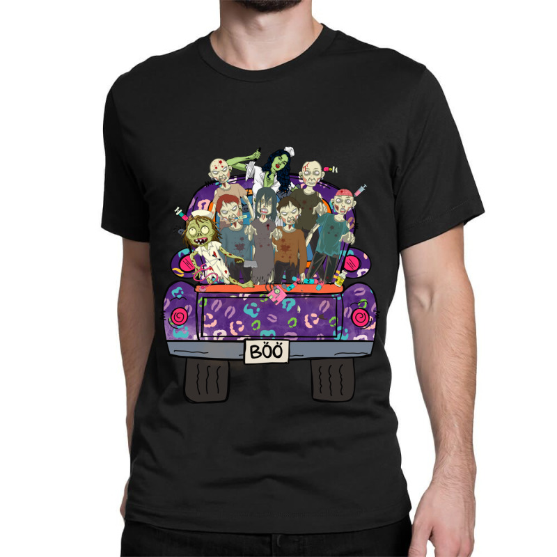 Nurse Halloween Zombie Funny Nurse Crew Classic T-shirt | Artistshot