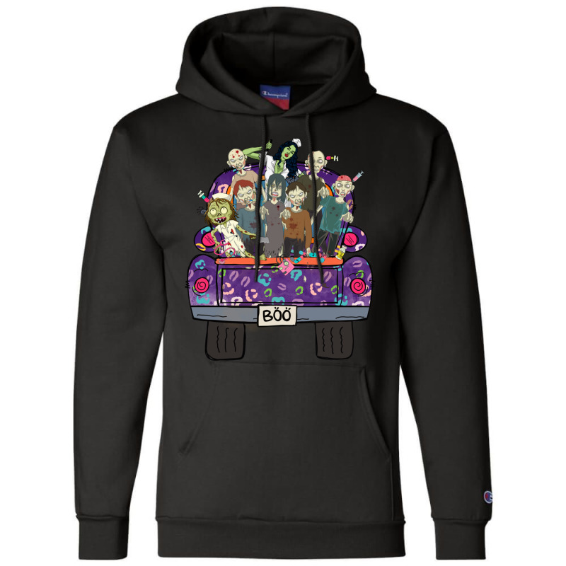 Nurse Halloween Zombie Funny Nurse Crew Champion Hoodie | Artistshot