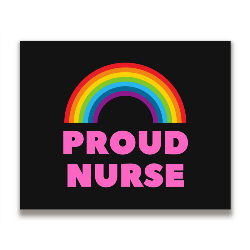 Proud Gay Nurse Metal Print Horizontal | Artistshot