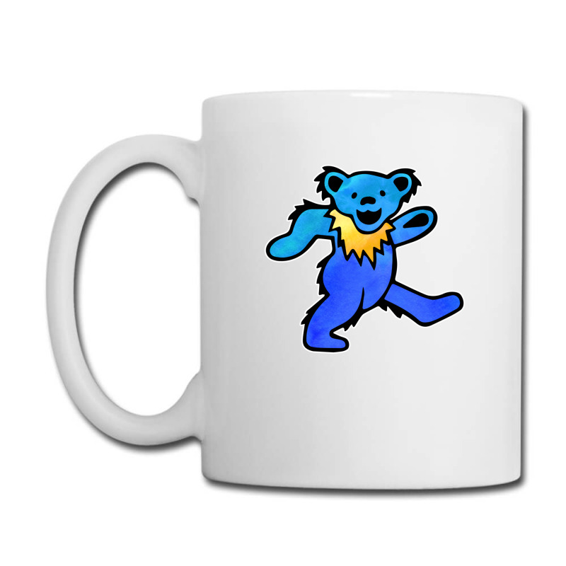 Blue Grateful Dancing Hippie Classic Rock Dead Bear Coffee Mug | Artistshot