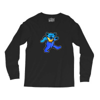 Blue Grateful Dancing Hippie Classic Rock Dead Bear Long Sleeve Shirts | Artistshot