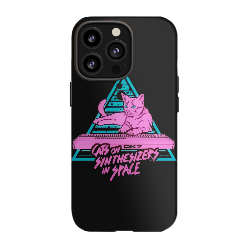 Cats On Synthesizers In Space - Neon T-shirt Iphone 13 Pro Case | Artistshot