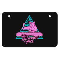 Cats On Synthesizers In Space - Neon T-shirt Atv License Plate | Artistshot