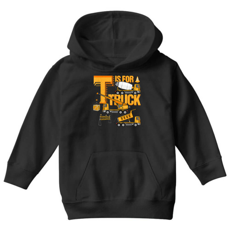 Kids Construction Site Construction Machinery Trucks T Shirt Youth Hoodie by cm-arts | Artistshot