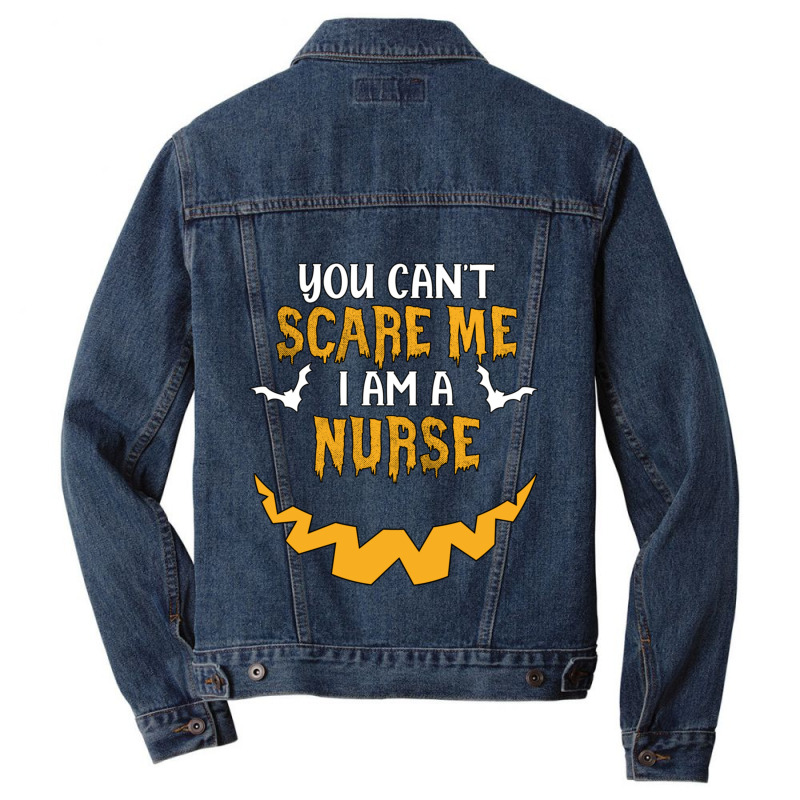 You Cant Scare Me I Am A Nurse Men Denim Jacket | Artistshot