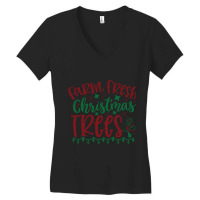 Farm Fresh Christmas Trees S Graphic Women's V-neck T-shirt | Artistshot