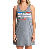 Let's Grow Brandon Cannabis Marijuana Legalization Us Flag T Shirt Tank Dress | Artistshot