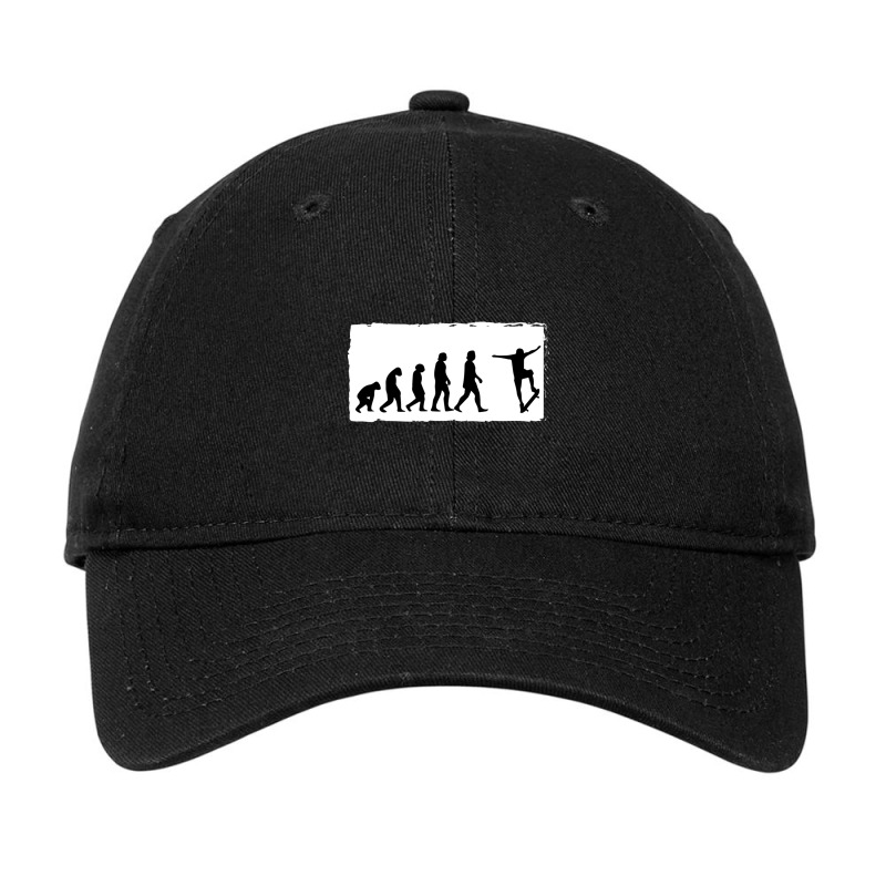 From Human To Skateboarder Evolution Adjustable Cap by cm-arts | Artistshot