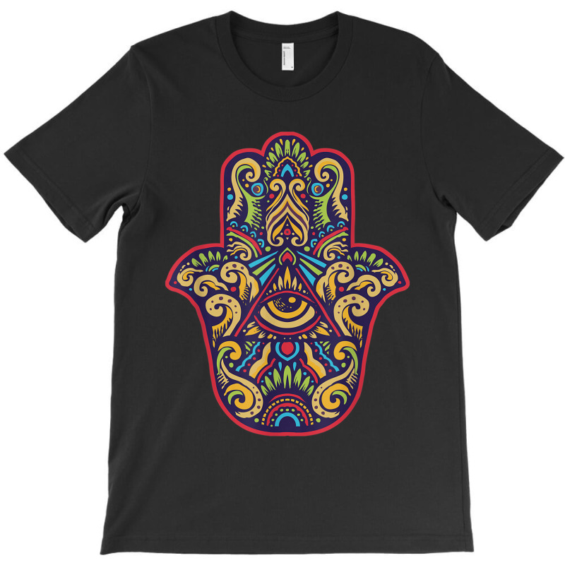 Spiritual Mystic Eye Third Eye All Seeing Eye Hamsa Hand T-shirt | Artistshot