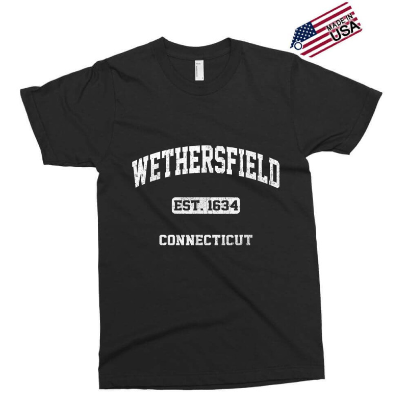 Wethersfield Connecticut Ct Vintage State Athletic Style T Shirt Exclusive T-shirt by cm-arts | Artistshot