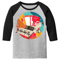 Combine Harvester Tractor Vintage Agricultural Farming T Shirt Youth 3/4 Sleeve | Artistshot