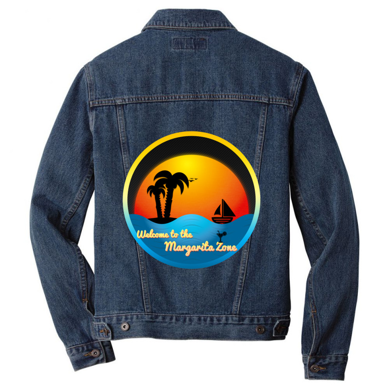 Welcome To The Margarita Zone!   Dream Daddy A Dad Dating Simulator Men Denim Jacket by SANDRAWILLIAMS | Artistshot