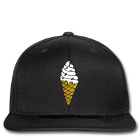 Melting Vanilla Ice Cream Cone Printed Hat | Artistshot