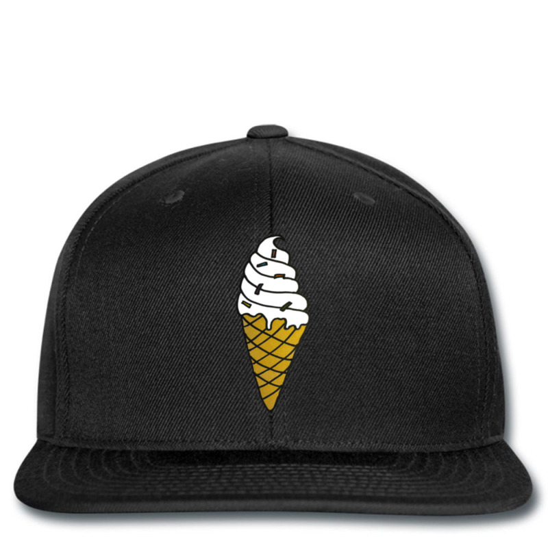 Melting Vanilla Ice Cream Cone Printed hat by cm-arts | Artistshot