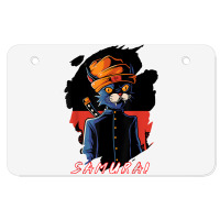 Japanese Anime Samurai Cat Lover Aesthetic Vintage Funny Art T Shirt Atv License Plate | Artistshot