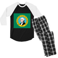 Washington State Men's 3/4 Sleeve Pajama Set | Artistshot