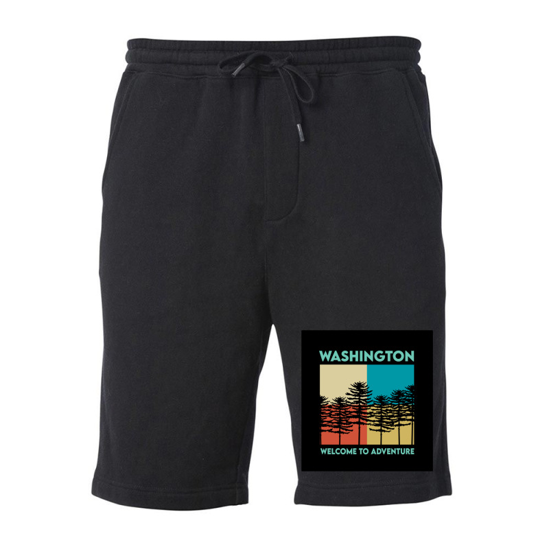 Washington State Fleece Short by cm-arts | Artistshot