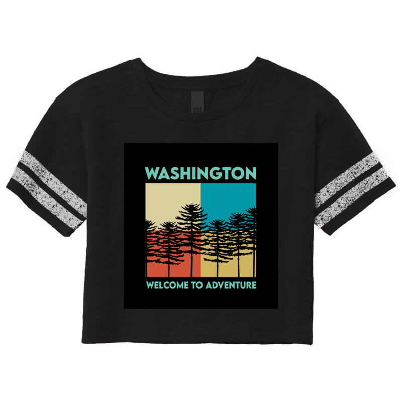 Washington State Scorecard Crop Tee by cm-arts | Artistshot