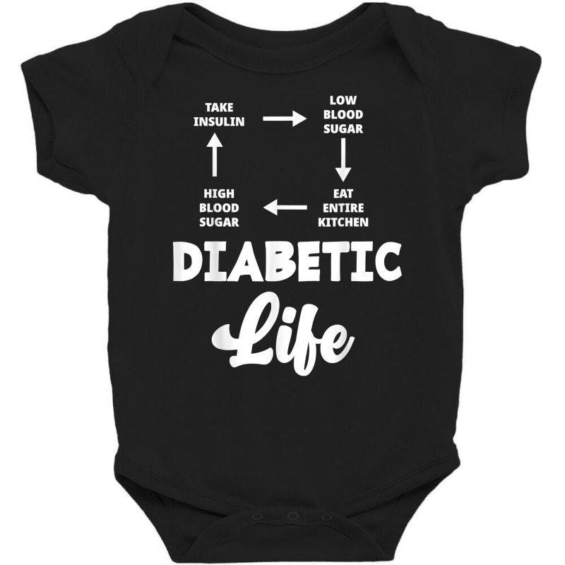 Funny Diabetic Type 1 Diabetes T1d Diabetes Awareness T Shirt Baby Bodysuit by cm-arts | Artistshot