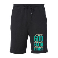 A Child Of God A Woman Of Faith A Warrior Of Christ Jesus Fleece Short | Artistshot