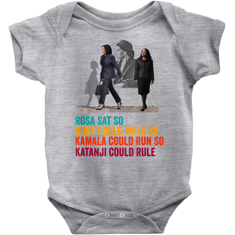 Rosa Sat Ruby Walk Kamala Run So Ketanji Could Rule Kbj Meme T Shirt Baby Bodysuit | Artistshot