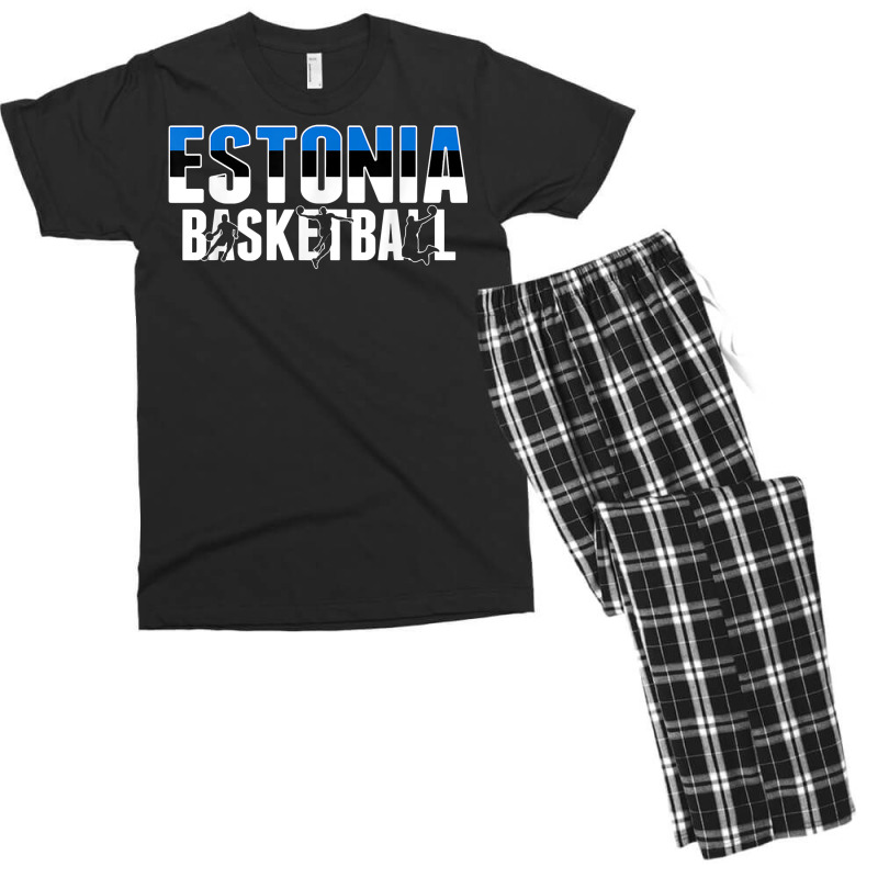 Estonia Basketball Lovers Jersey   Support Estonian Ballers T Shirt Men's T-shirt Pajama Set | Artistshot