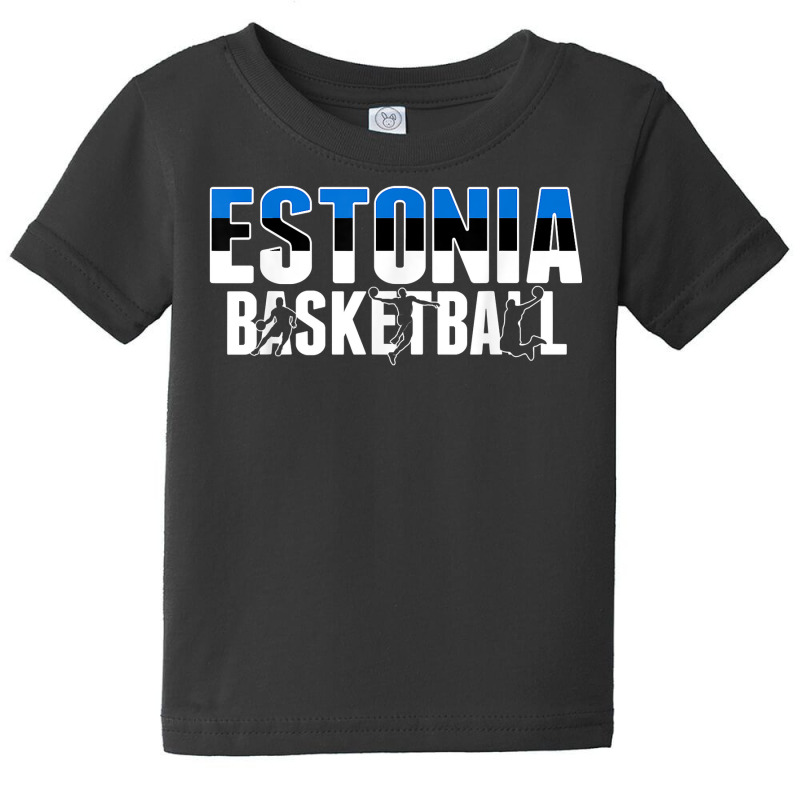 Estonia Basketball Lovers Jersey   Support Estonian Ballers T Shirt Baby Tee | Artistshot