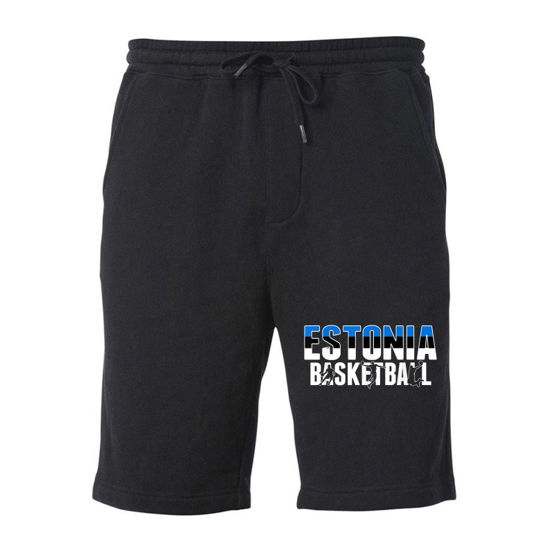 Estonia Basketball Lovers Jersey   Support Estonian Ballers T Shirt Fleece Short | Artistshot