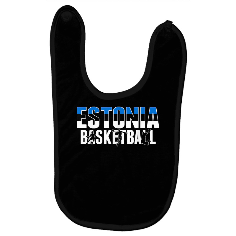 Estonia Basketball Lovers Jersey   Support Estonian Ballers T Shirt Baby Bibs | Artistshot