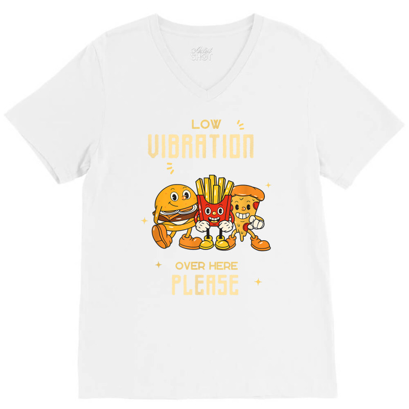 Low Vibration, High Vibration Plate T Shirt V-Neck Tee by cm-arts | Artistshot