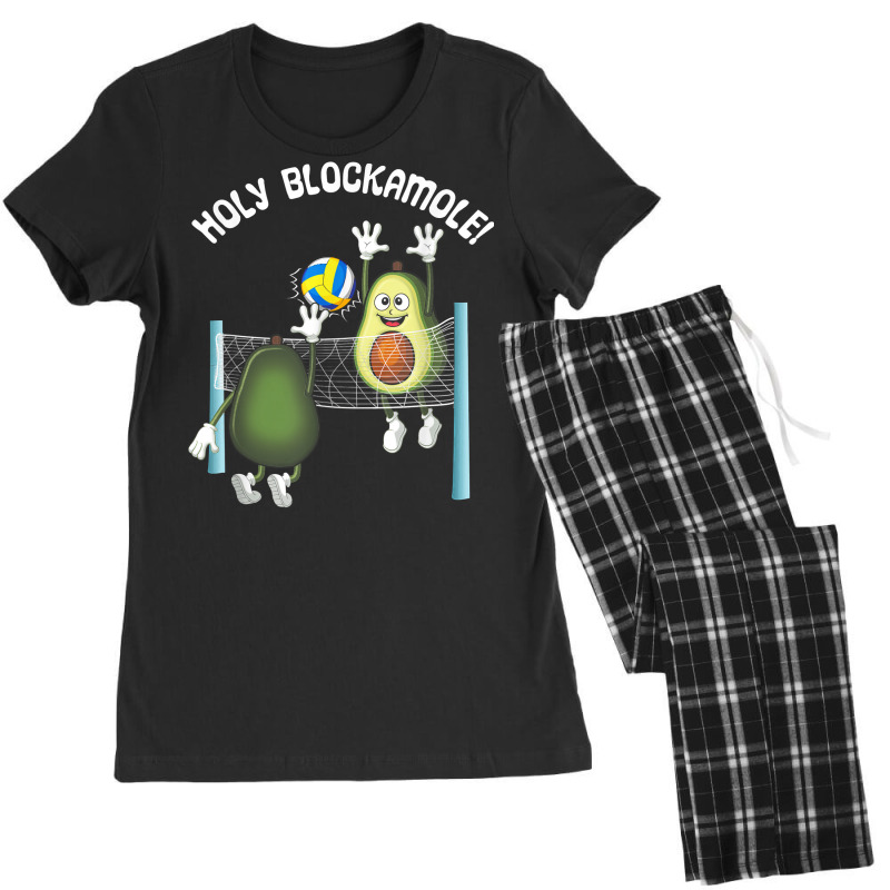 Holy Blockamole! Guacamole Player Blocker Volleyball T Shirt Women's Pajamas Set by cm-arts | Artistshot