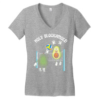 Holy Blockamole! Guacamole Player Blocker Volleyball T Shirt Women's V-neck T-shirt | Artistshot