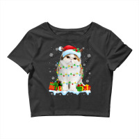 Exotic Shorthair Cat Christmas Lights Funny Cat Lover Xmas T Shirt Crop Top | Artistshot