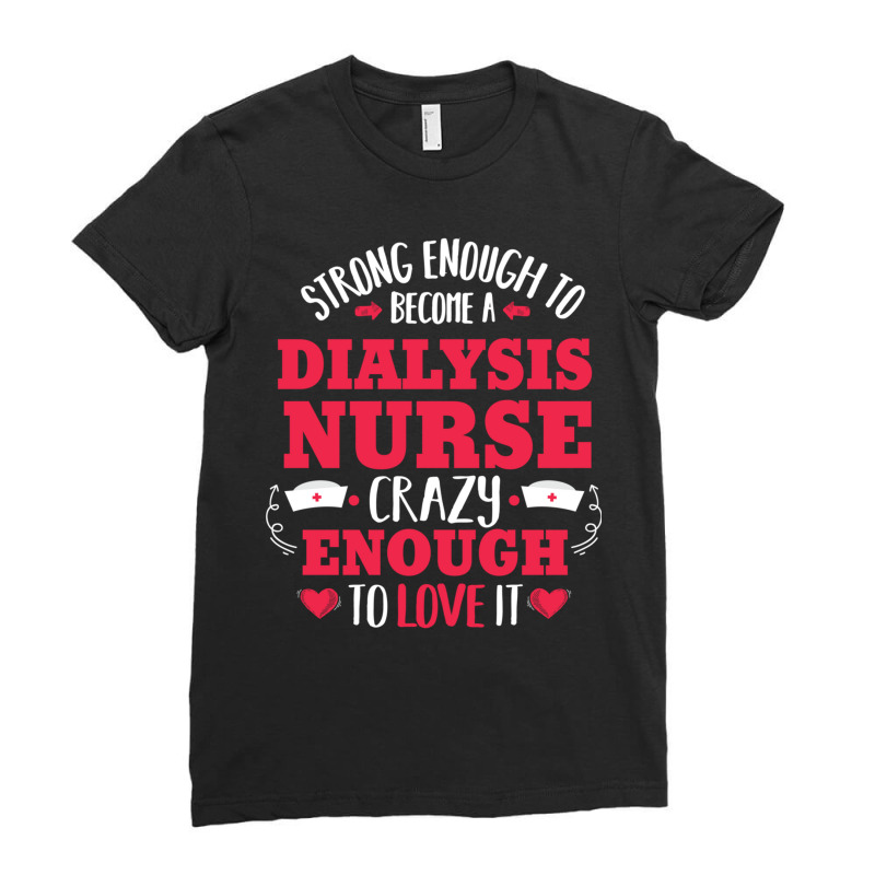 Skilled Crazy Dialysis Nurse Kidney Nephrology Nursing Gift Long Sleev Ladies Fitted T-Shirt by cm-arts | Artistshot